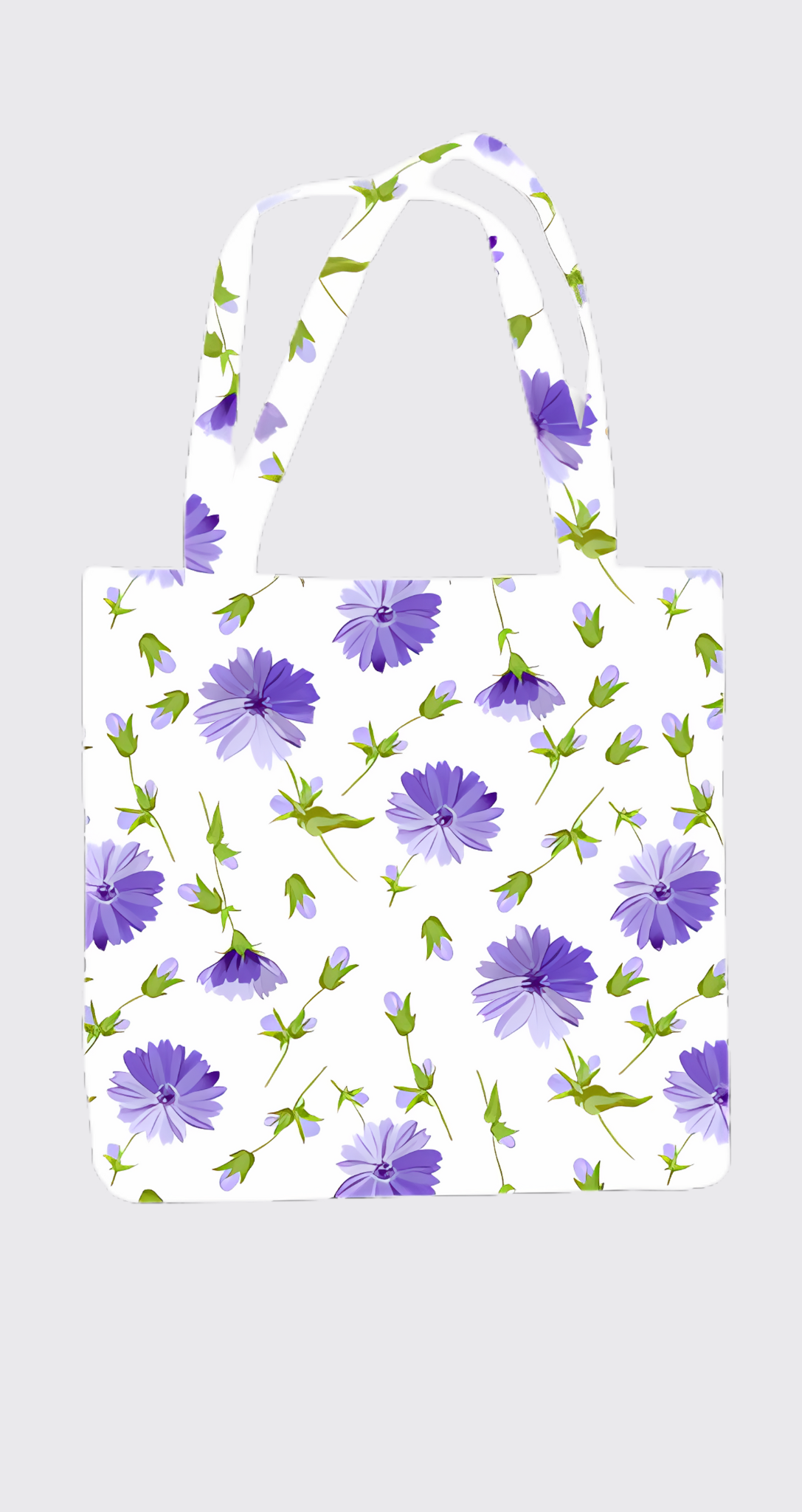Chic Lavender Tote Bag with Zipper