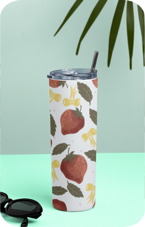 Berry Bow Splash Tumbler