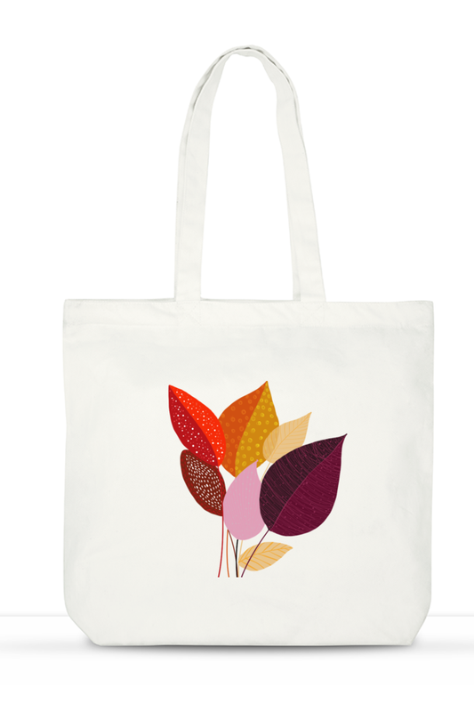 Autumn Veil Large Tote Bag with Zipper & Pockets
