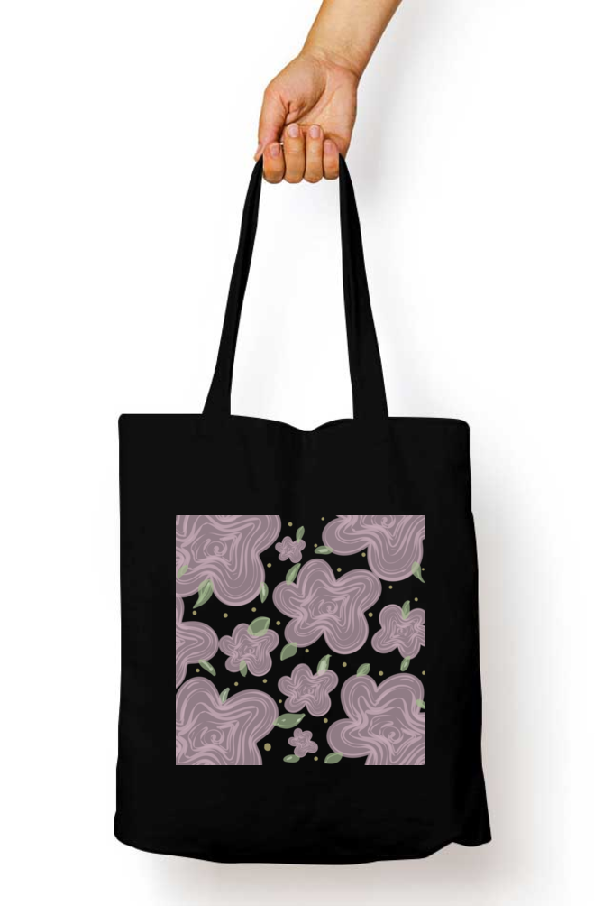Mauve Tote Bag with Zipper